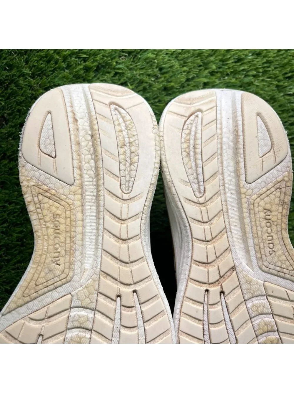 Saucony Ride 18 Womens Size 8.5 Ivory Athletic Running Walking Shoes Sneakers